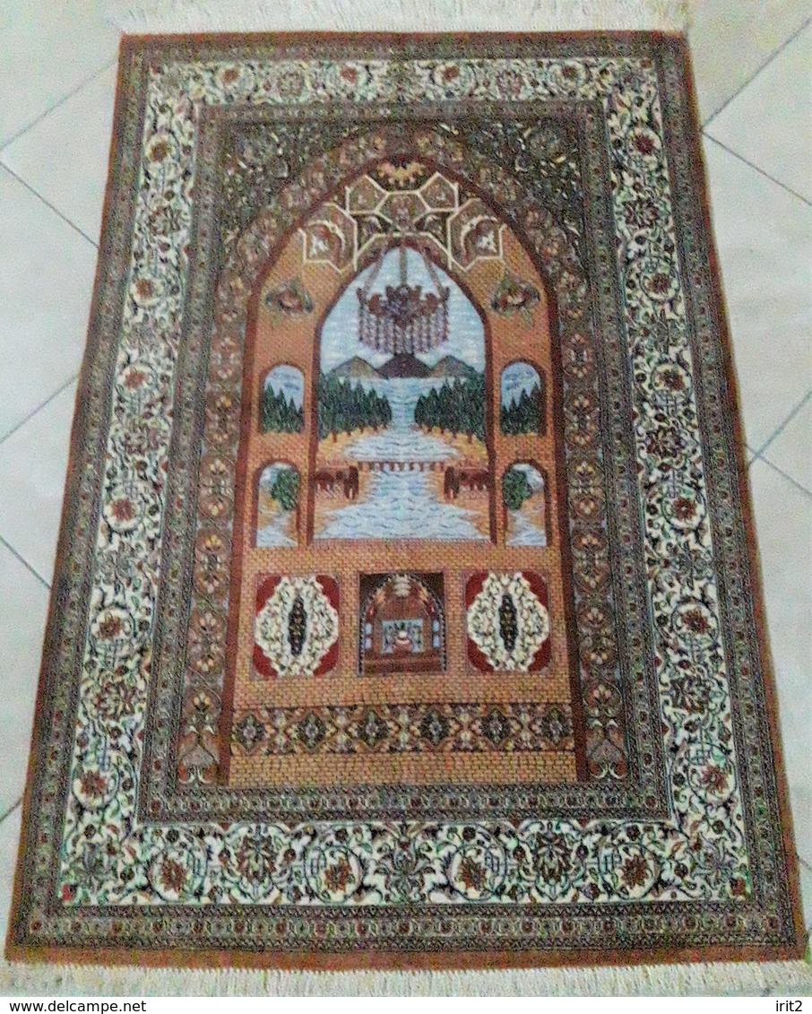 Persia - Iran - Tappeto Persiano QUM 100% Pura Seta,un Fantastico Esemplare! 100% Silk - Tapis & Tapisserie