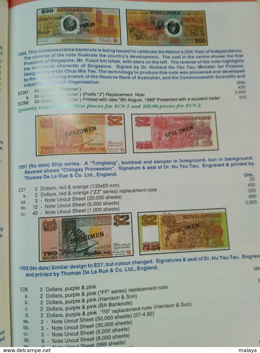 Malaysia Malaya Singapore sarawak Brunei Straits Borneo Japanese Occ Coin Paper Money Bank notes Catalogue Book Photo
