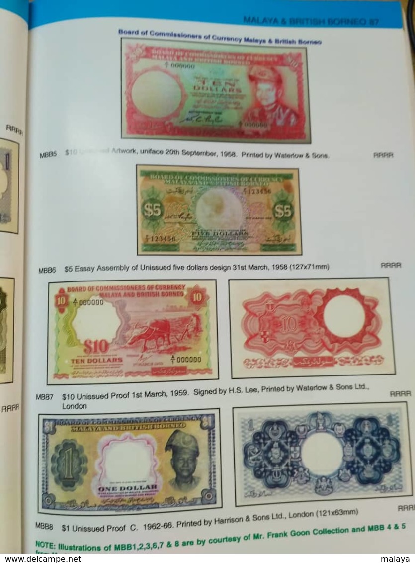 Malaysia Malaya Singapore sarawak Brunei Straits Borneo Japanese Occ Coin Paper Money Bank notes Catalogue Book Photo