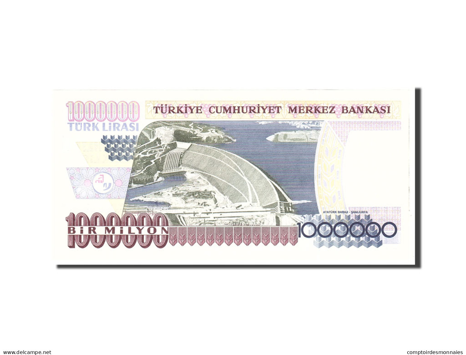 Billet, Turquie, 1,000,000 Lira, 2002, Undated, KM:213, NEUF - Türkei