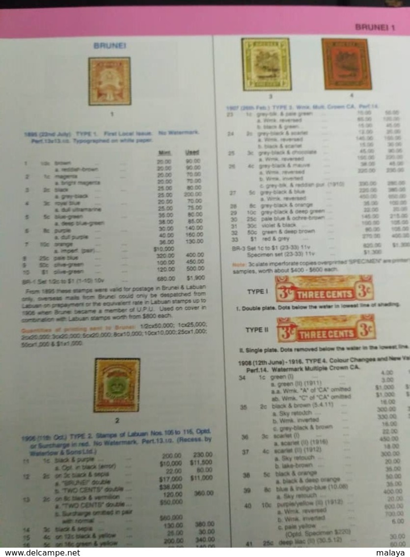 Malaysia Malaya Singapore sarawak Brunei Straits Borneo Japanese Occ Stamp Stamps Catalogue Book Photo 1867-2015