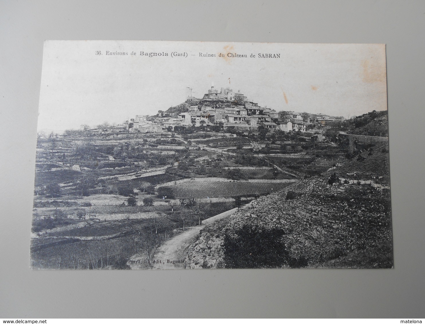 GARD ENVIRONS DE BAGNOLS RUINES DU CHATEAU DE SABRAN - Bagnols-sur-Cèze