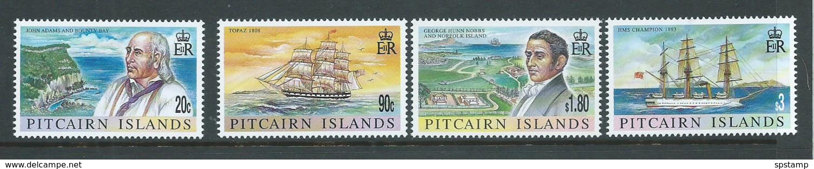 Pitcairn Islands 1999 19th Century Pitcairners Set 4 MNH - Pitcairn Islands