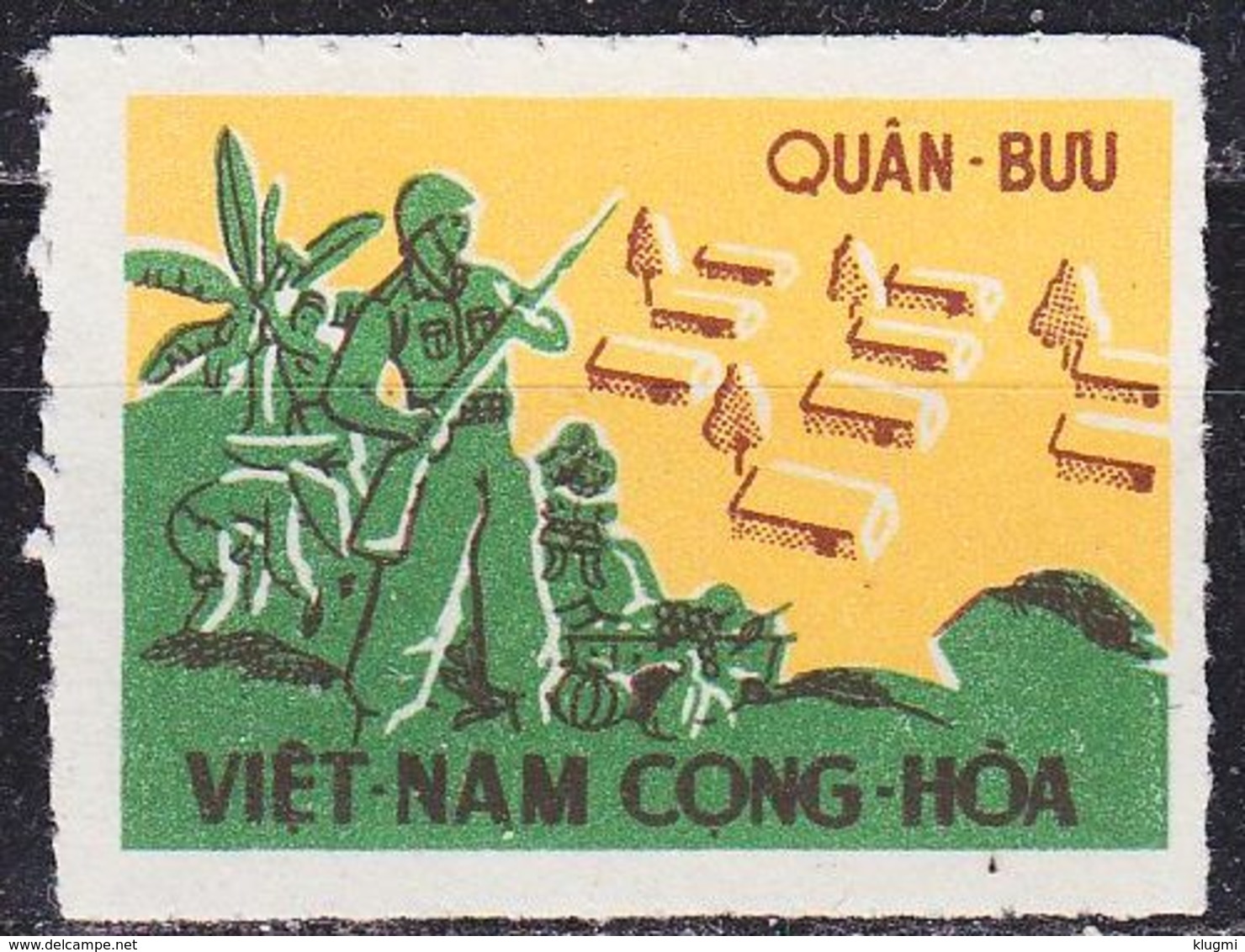 VIETNAM SÜD SOUTH [Militaer] MiNr 0001 B ( OG/no Gum ) - Viêt-Nam