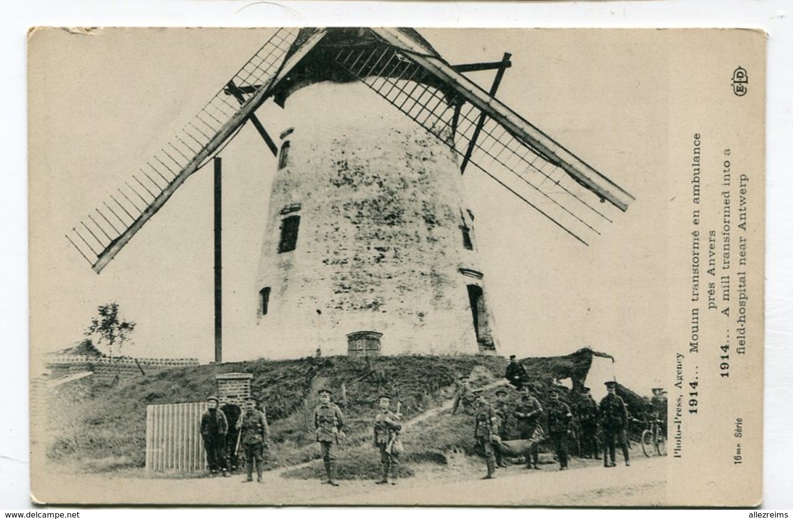 CPA  Militaria : Moulin Environ Anvers Transformé En Ambulance  VOIR DESCRIPTIF  §§§ - Guerre 1914-18