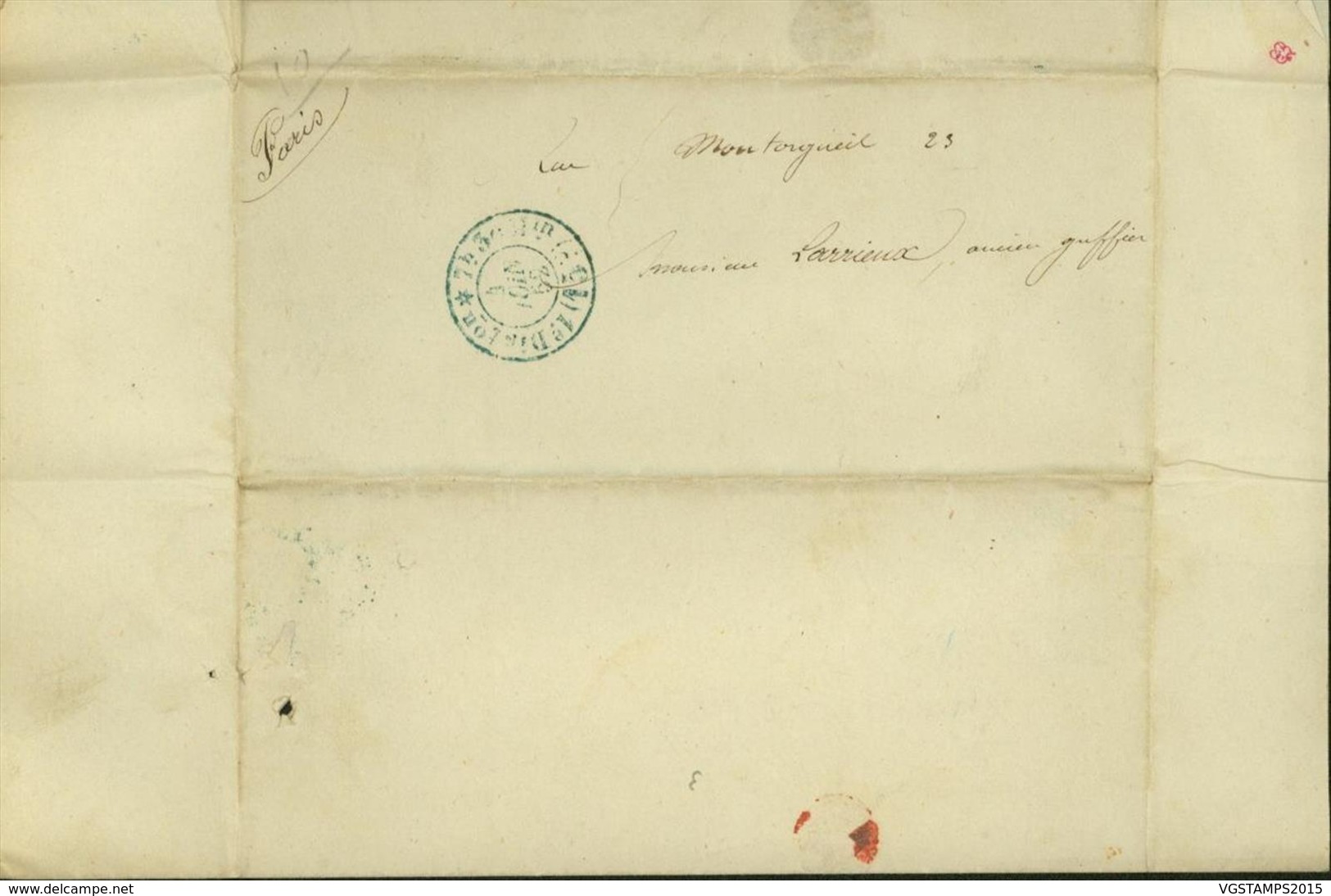 France 1852 - Paris Taxe 15C (5G) DC 2189 - Sonstige & Ohne Zuordnung