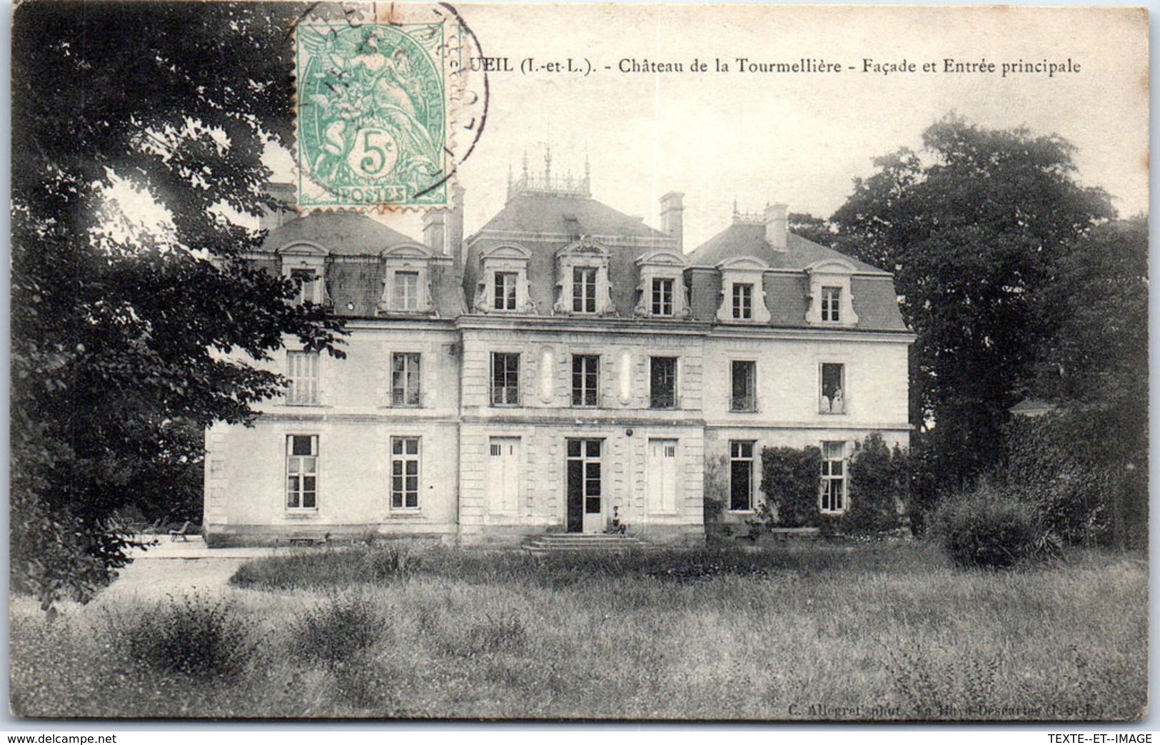 37 LIGUEIL - Château De La Tourmellière, Façade Et Entrée Principale - Otros & Sin Clasificación