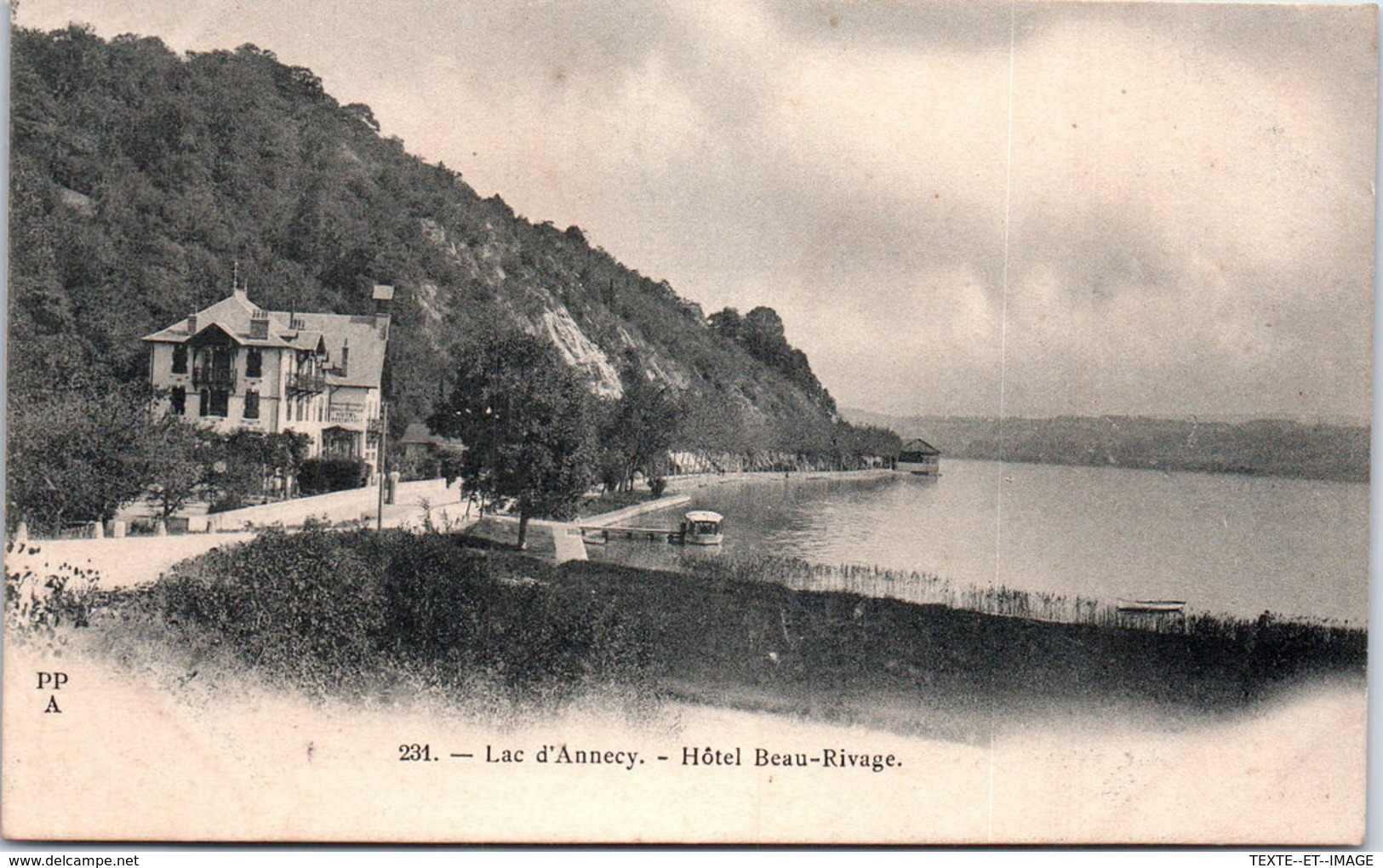 74 ANNECY - Le Lac, L'hôtel Beau Rivage - Annecy