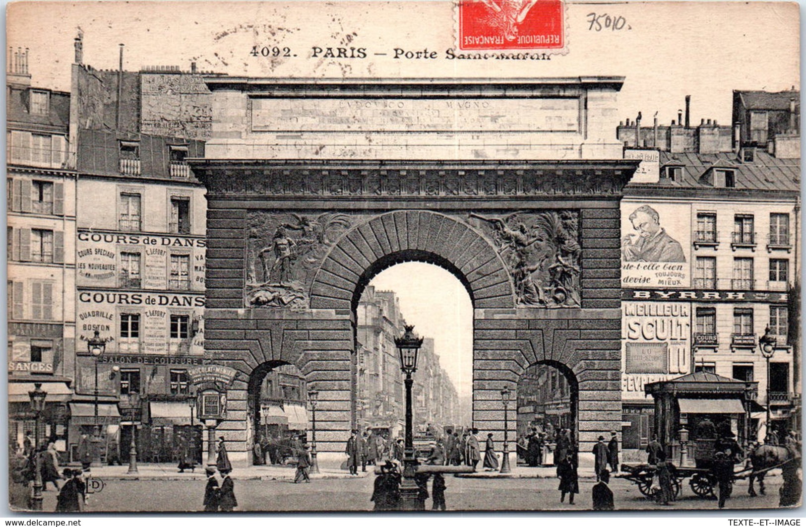 75 PARIS - Porte Saint Martin- - Autres & Non Classés