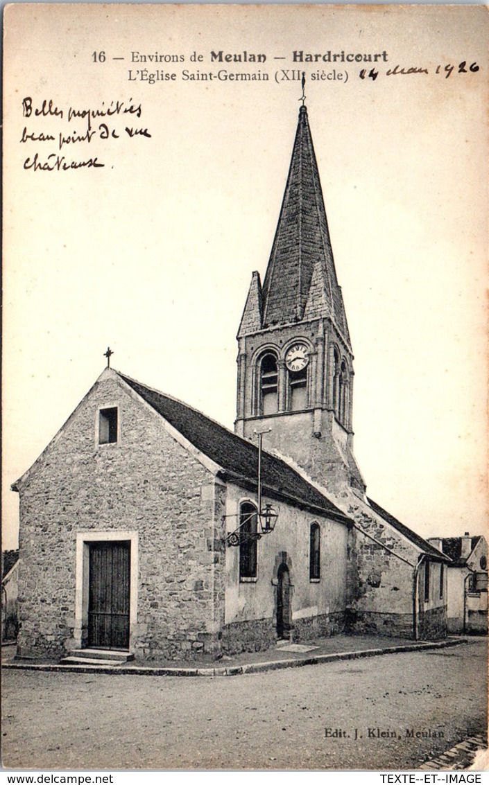 78 HARDRICOURT - L'église St Germain - Hardricourt