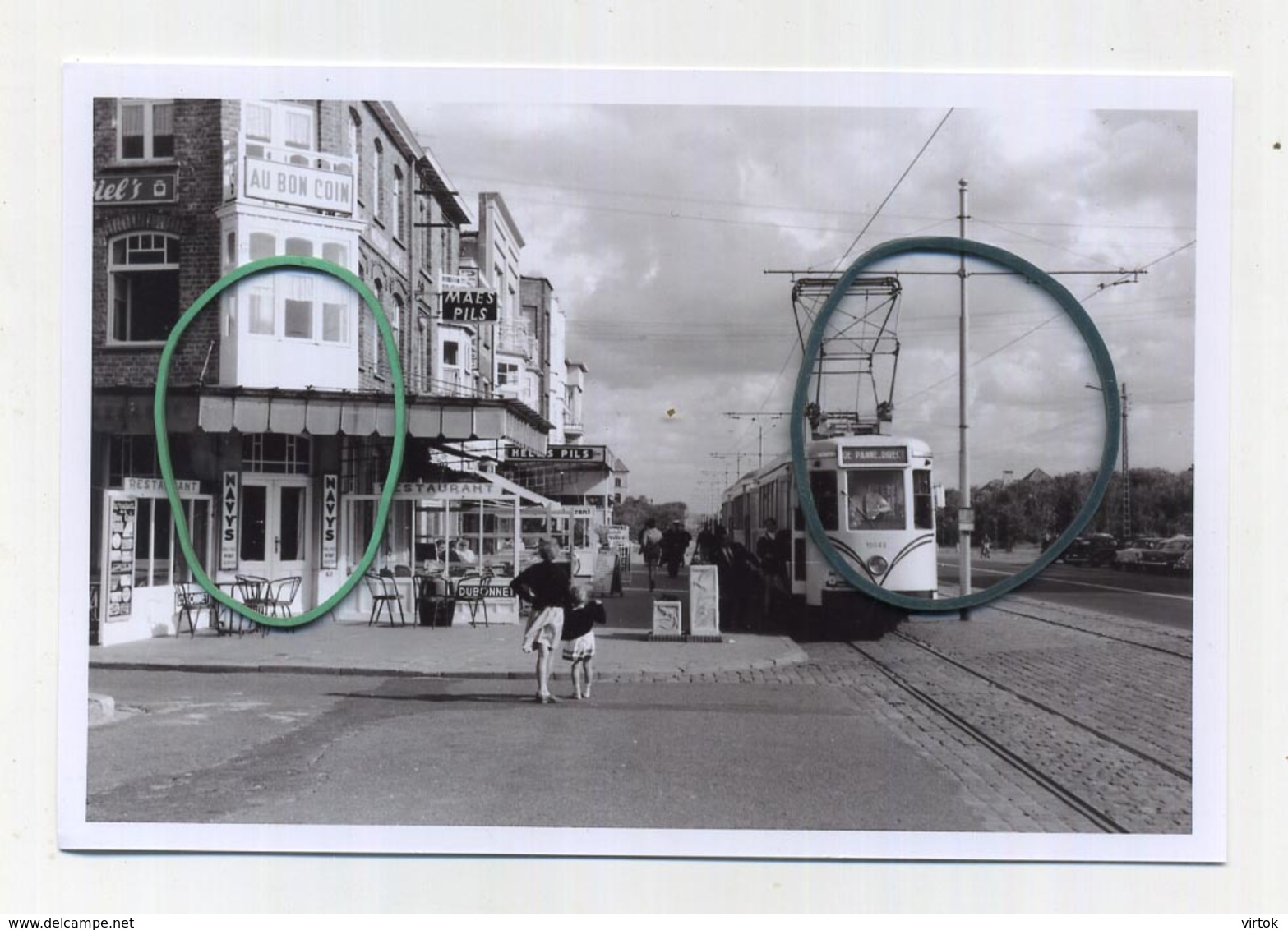 NIEUWPOORT : Plage Un Convoi Direct Vers De Panne  ( TRAM ) ( Foto Van Oude Cliché 1962 - 15 X 10 Cm ) - Nieuwpoort