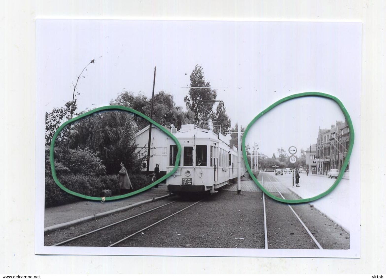 NIEUWPOORT : Stad Ancienne Situation   ( TRAM ) ( Foto Van Oude Cliché 1952 - 14 X 10 Cm ) - Nieuwpoort