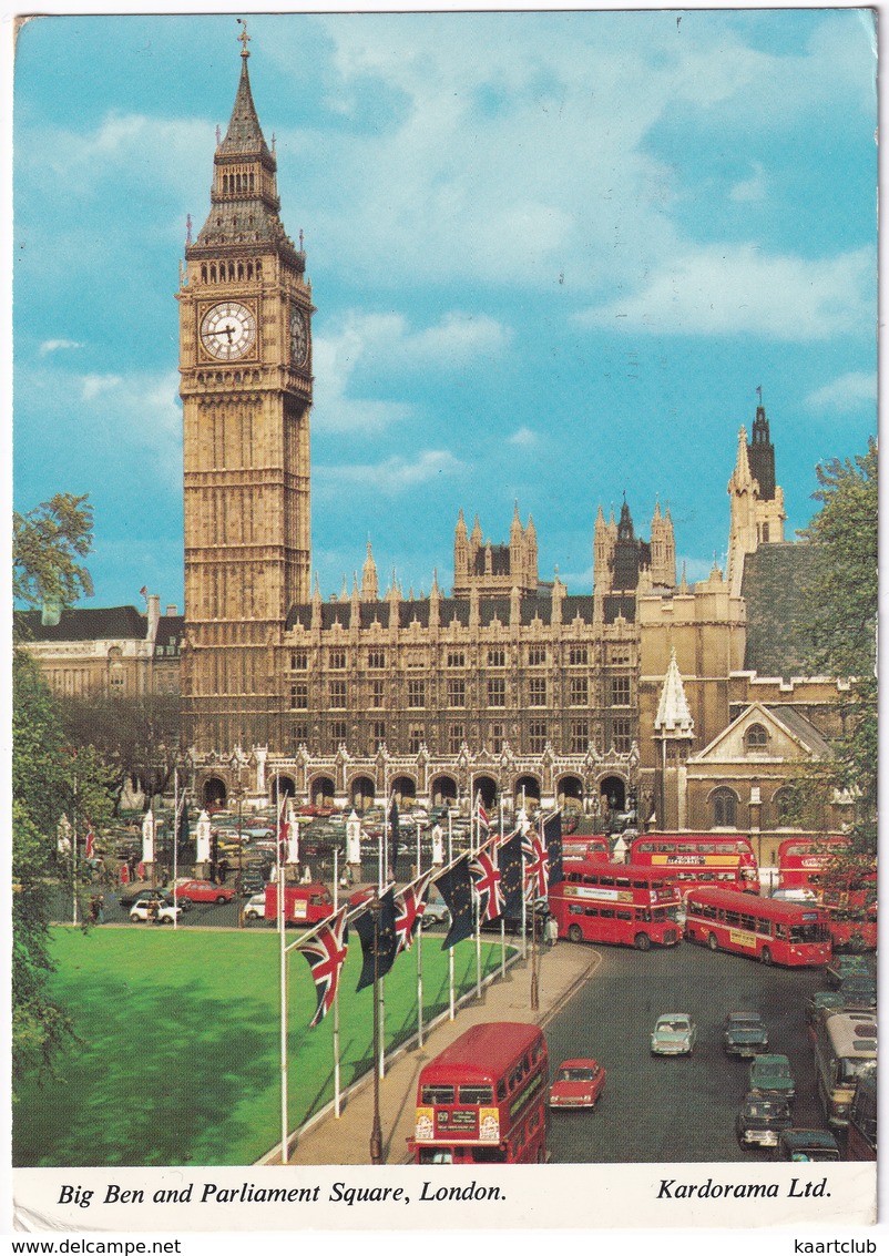 London: FORD ESCORT, AUSTIN 1100, MINI, HILLMAN IMP, AUTOBUS, DOUBLE DECK BUSES - Big Ben - Toerisme