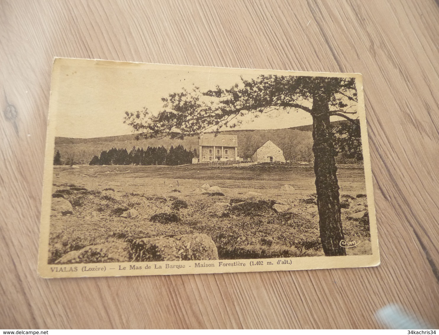 CPA 48 Lozère  Vialas  Le Mas De La Barque Maison Forestières ,TBE - Otros & Sin Clasificación