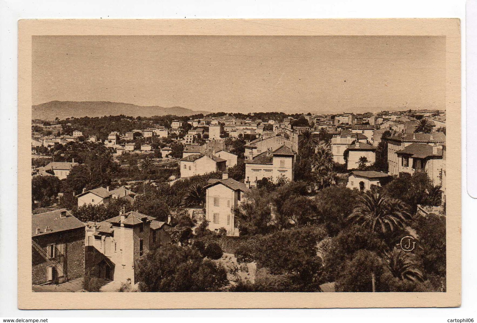 - CPA LE CANNET (06) - Vue Panoramique Prise De L'Hôtel-Pension LES OLIVIERS - - Le Cannet