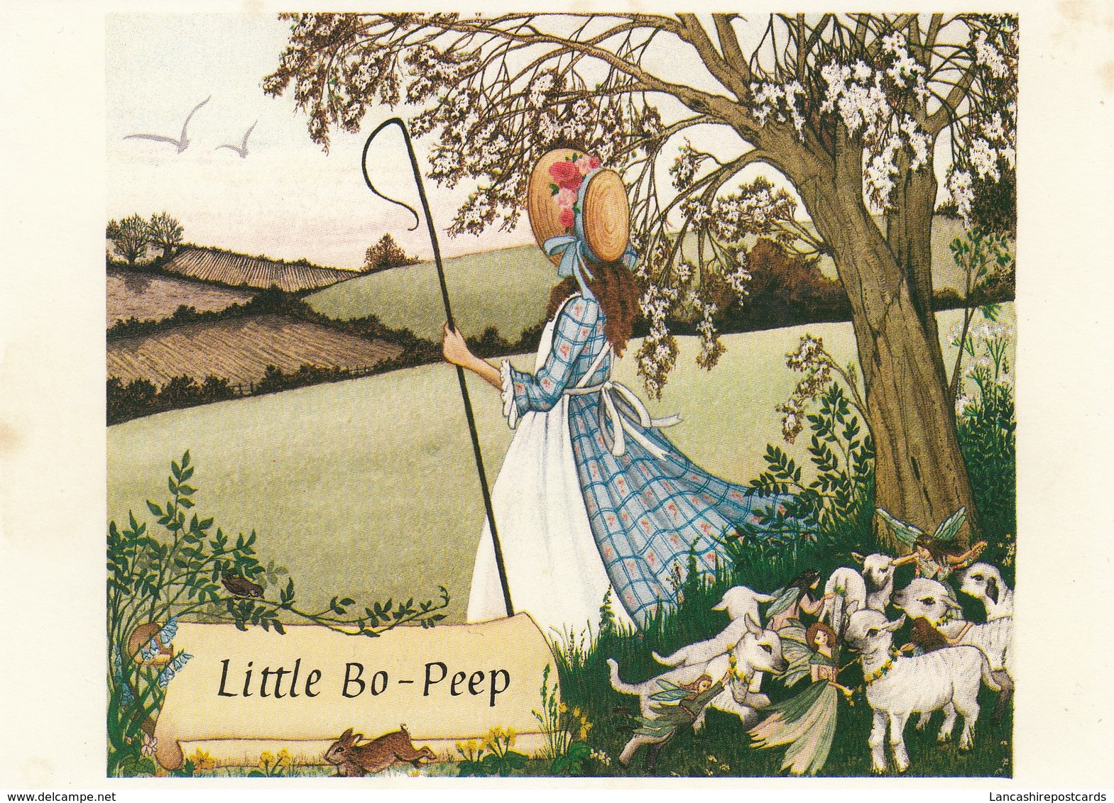 Postcard Little Bo Peep By Sandy Nightingale [ Medici Society ] Nursery Rhyme My Ref  B23471 - Other & Unclassified