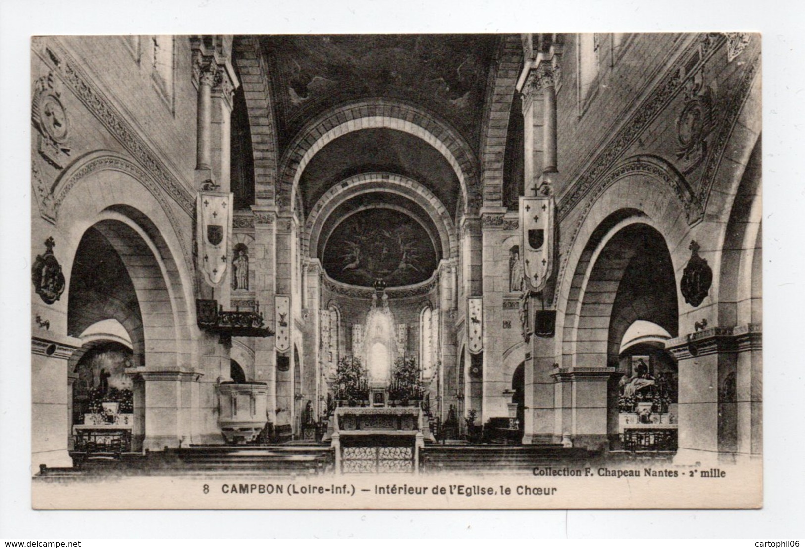 - CPA CAMPBON (44) - Intérieur De L'Eglise, Le Choeur - Collection Chapeau N° 8 - - Autres & Non Classés