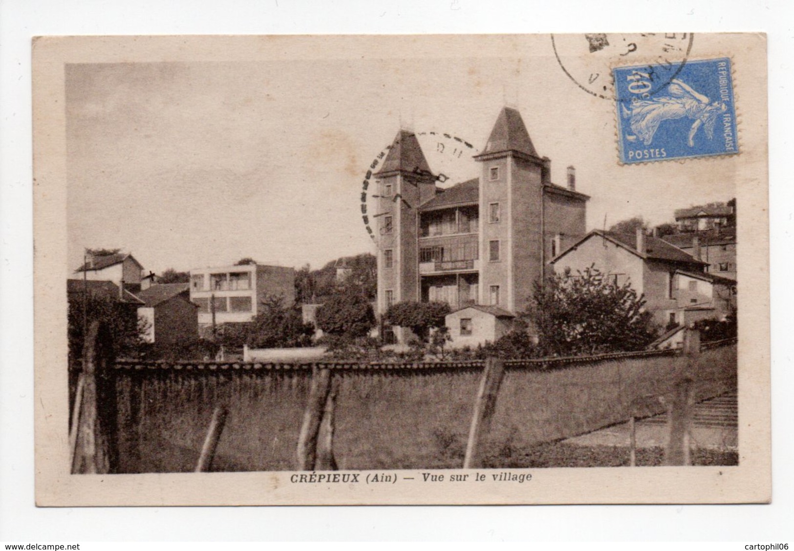 - CPA CRÉPIEUX (69) - Vue Sur Le Village - - Rillieux La Pape