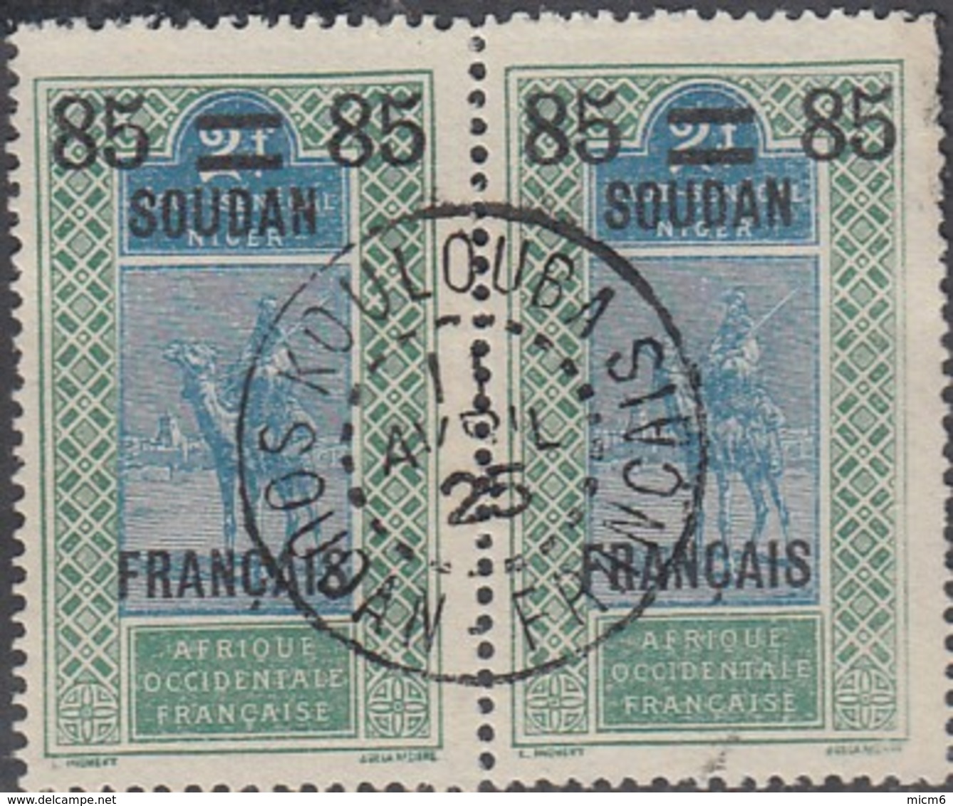 Soudan Français 1920-1944 - Koulouba Sur N° 45 (YT) N° 40 (AM). Oblitération De 1925. - Oblitérés