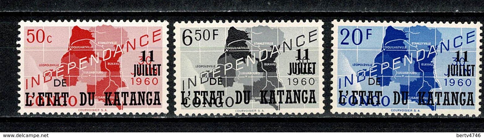 Katanga 1960 - 41**, 47*, 49* (2 Scans) - Katanga