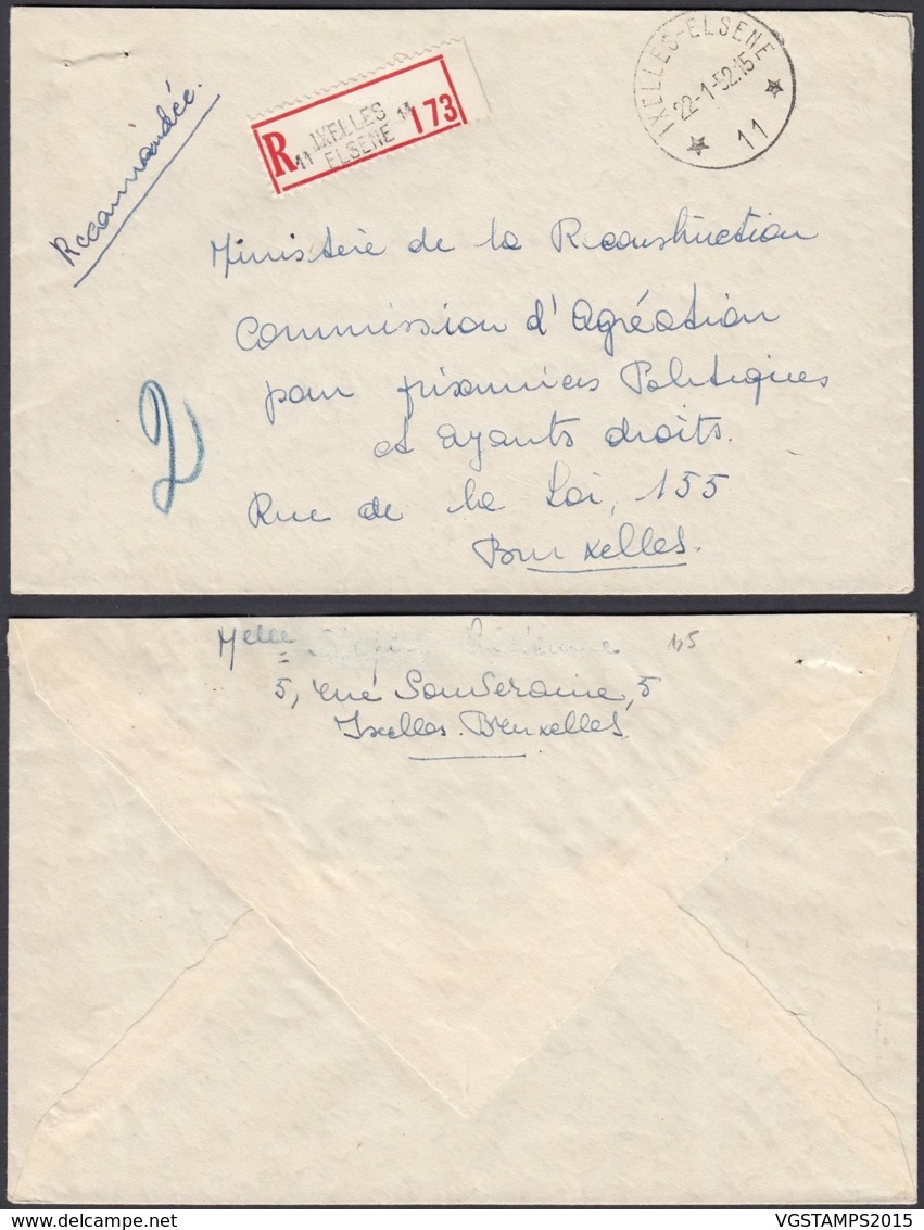 Belgique - Lettre Recommandé - Agence " Ixelles N°11 " (DD) DC2394 - Autres & Non Classés