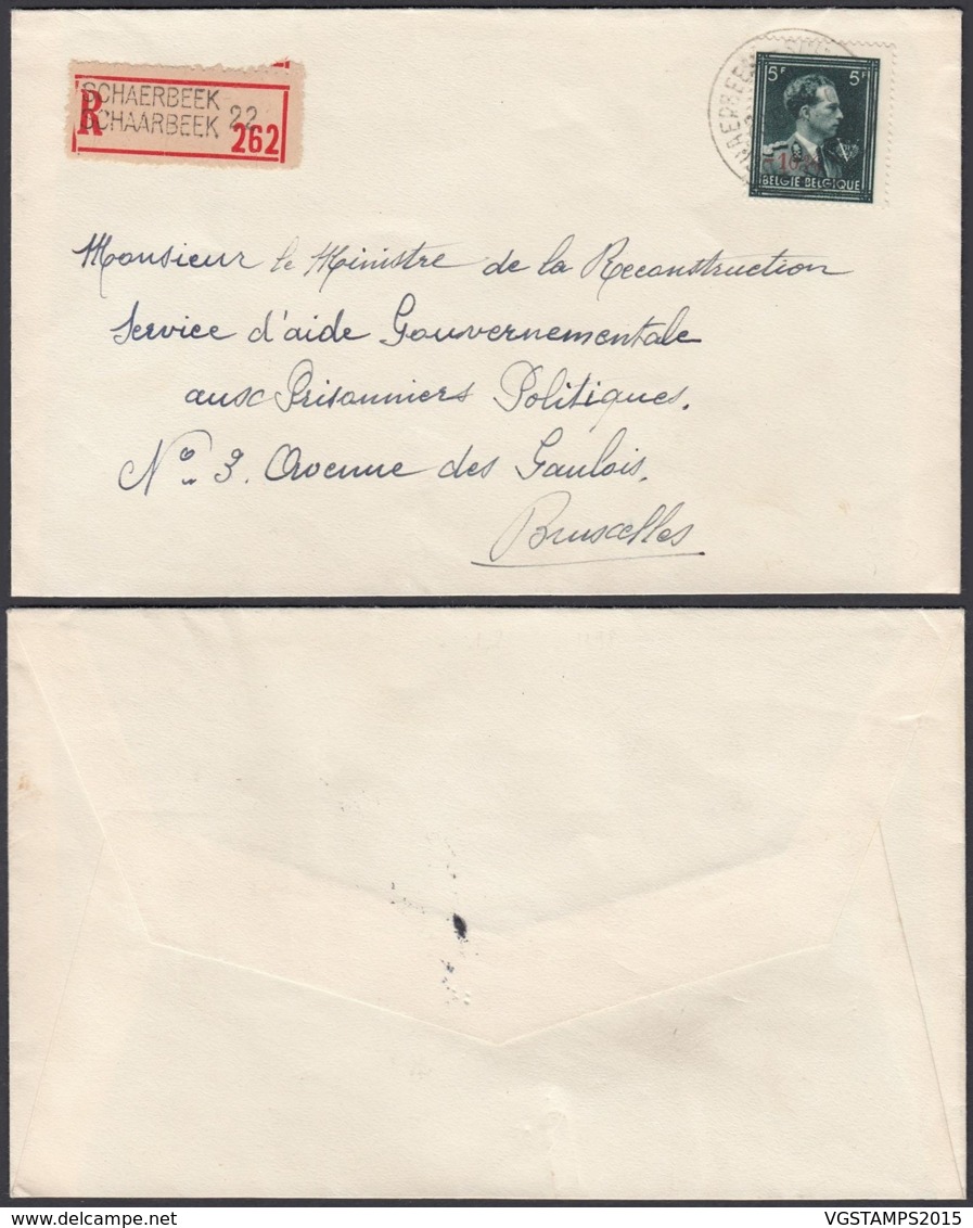 Belgique - Lettre Recommandé COB 724T- Agence "Schaerbeek N°22 " (DD) DC2395 - Autres & Non Classés