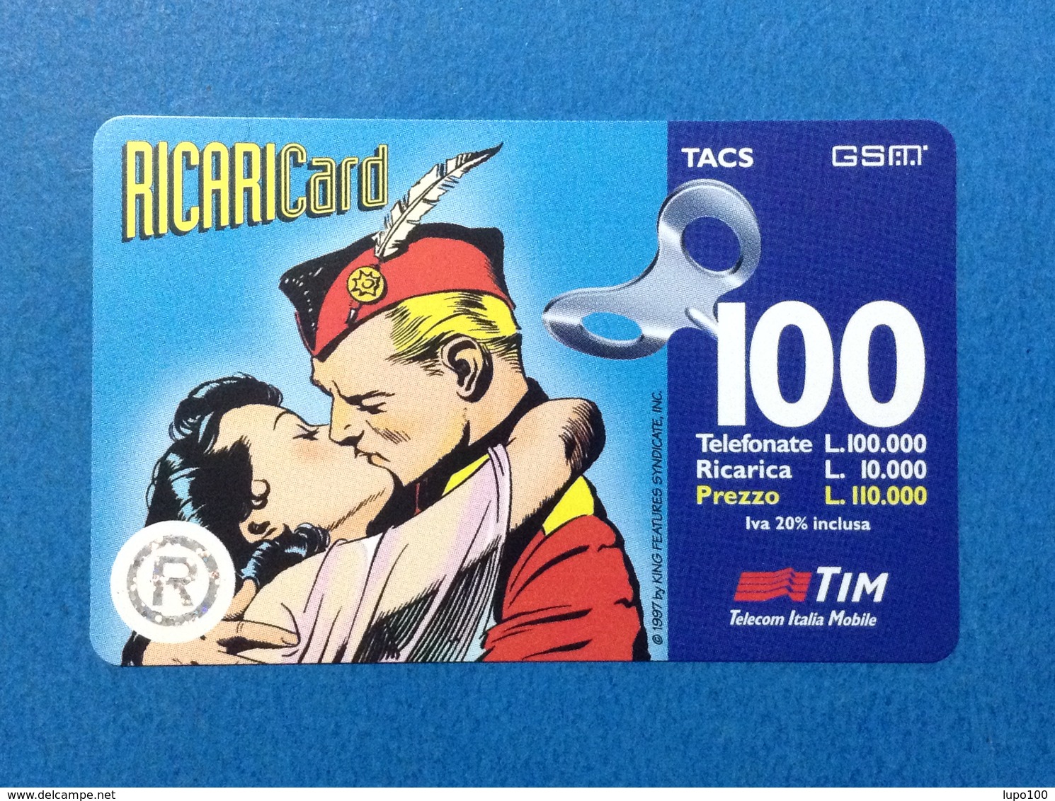 1997 ITALIA SCHEDA TELEFONICA RICARICARD TIM USATA USED PHONE CARD - FLASH GORDON 100.000 LIRE SCAD. DIC 99 - Schede GSM, Prepagate & Ricariche