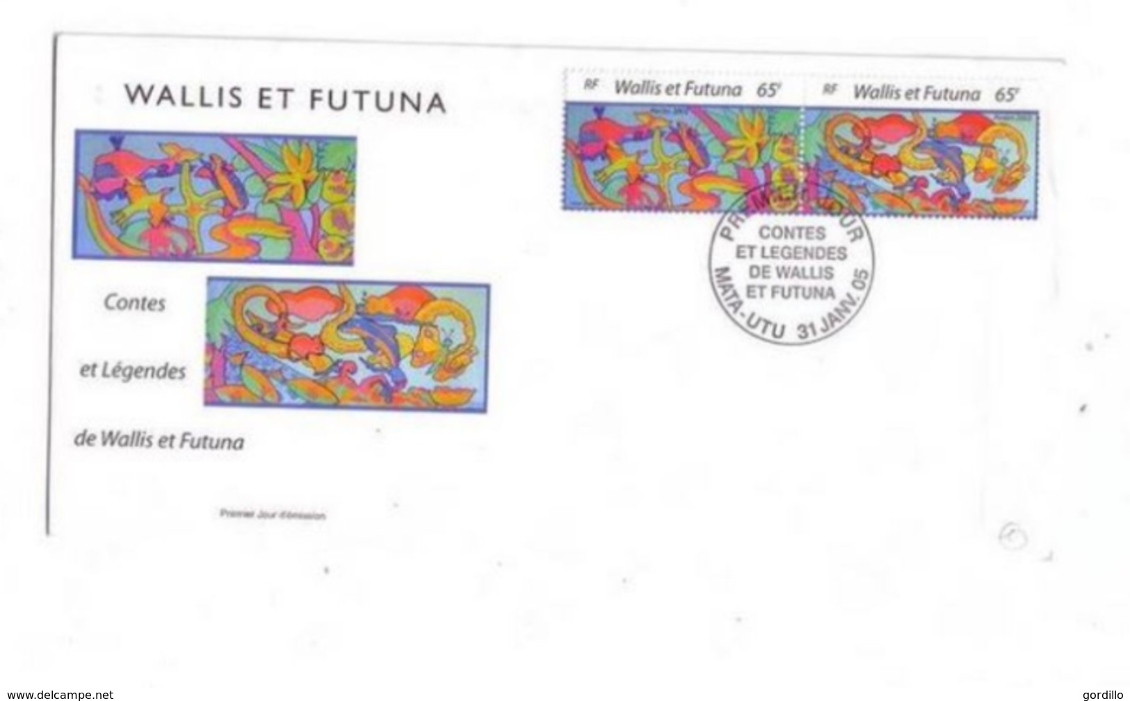 FDC WALLIS Et FUTUNA  Contes Et Légendes 31 01 2005. - FDC