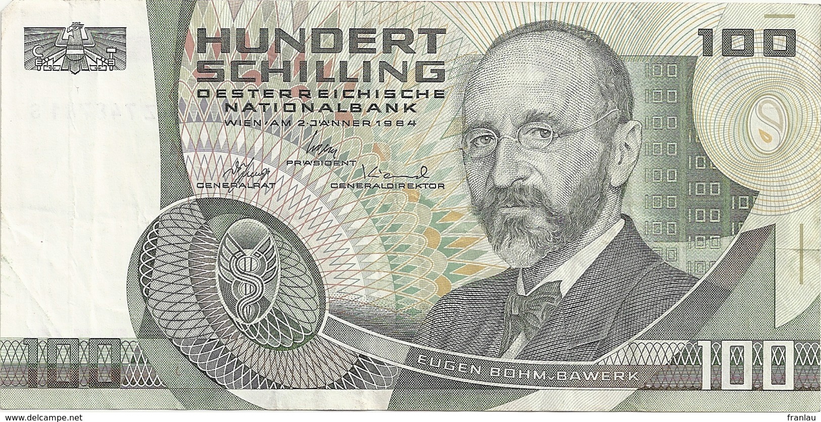 Autriche 100 Schilling 1984 - Austria