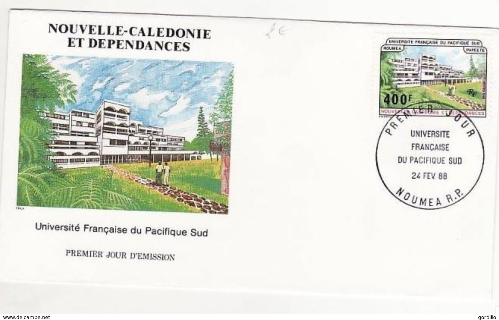 Université Française Du Pacifique  Sud .FDC Nouvelle Calédonie 1984 - FDC