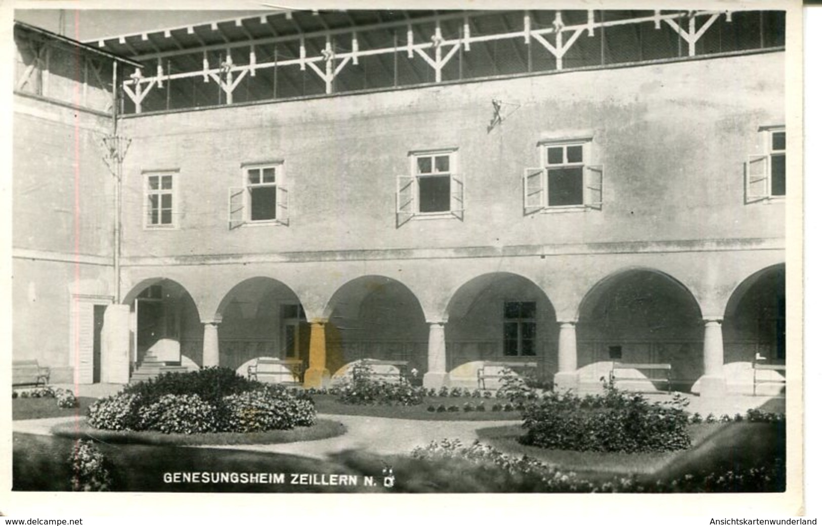 007541  Gallspach - Genesungsheim Zeillern  Hofansicht  1945 - Gallspach