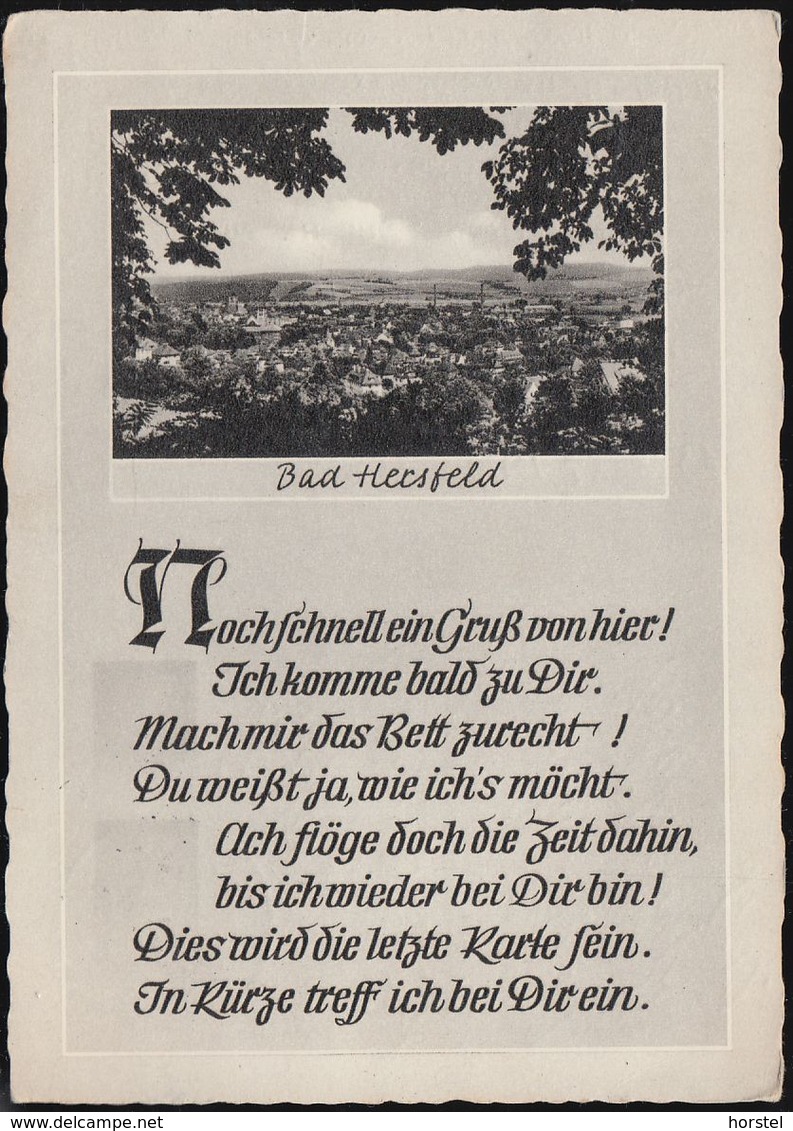 D-36251 Bad Hersfeld - Gedicht - 1957 Gel. - Bad Hersfeld