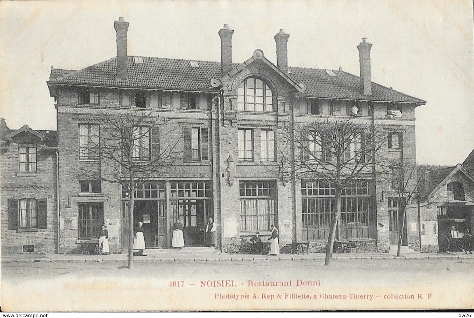 Noisiel (Seine-et-Marne) - Restaurant Denni - Collection R.F. - Phototypie A. Rep & Fillette - Carte N° 4617 - Ristoranti