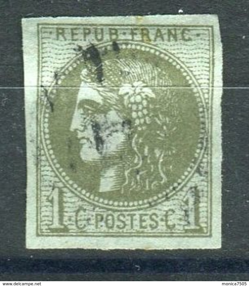 FRANCE ( POSTE ) Y&T  N°  39A OU 39B OU 39C ?  TIMBRE  TRES  BIEN  OBLITERE . - 1870 Ausgabe Bordeaux