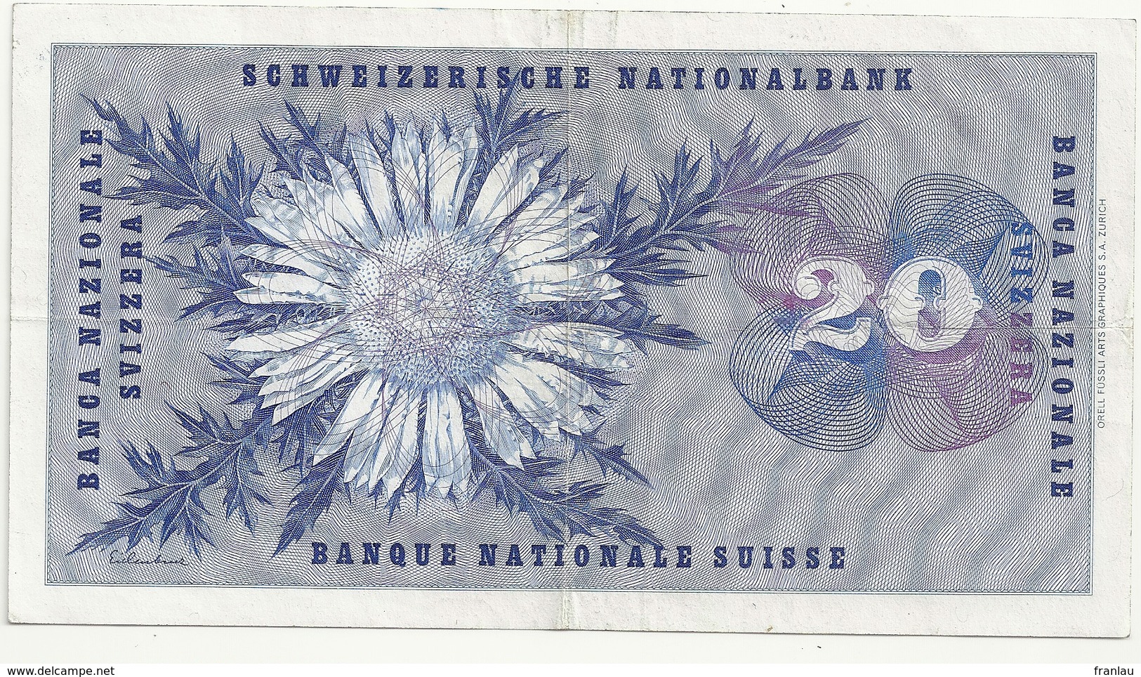 Suisse 20 Francs 1967 - Svizzera