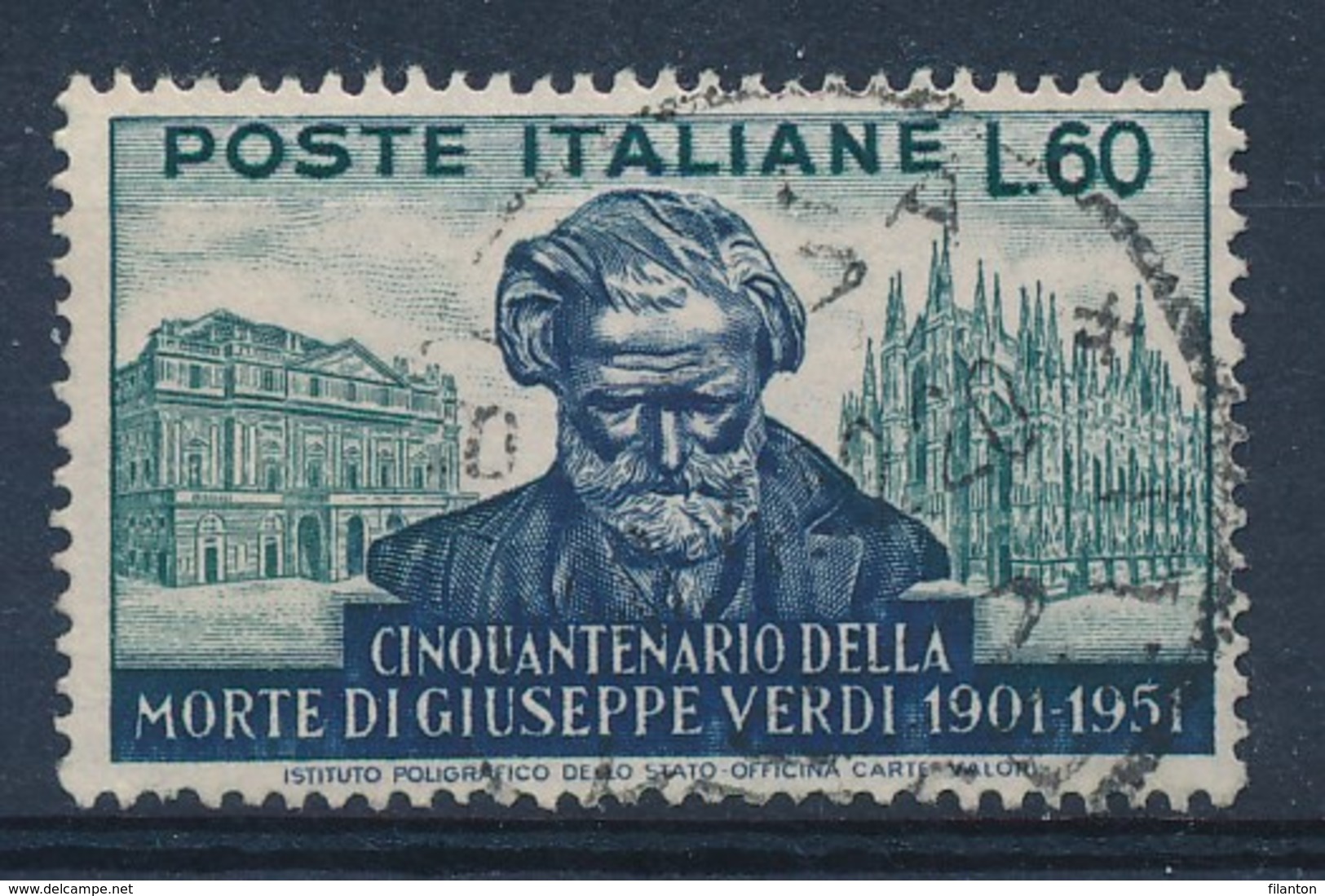 ITALIA - Mi Nr 852 - Gest./obl. - Cote 20,00 € - 1946-60: Oblitérés