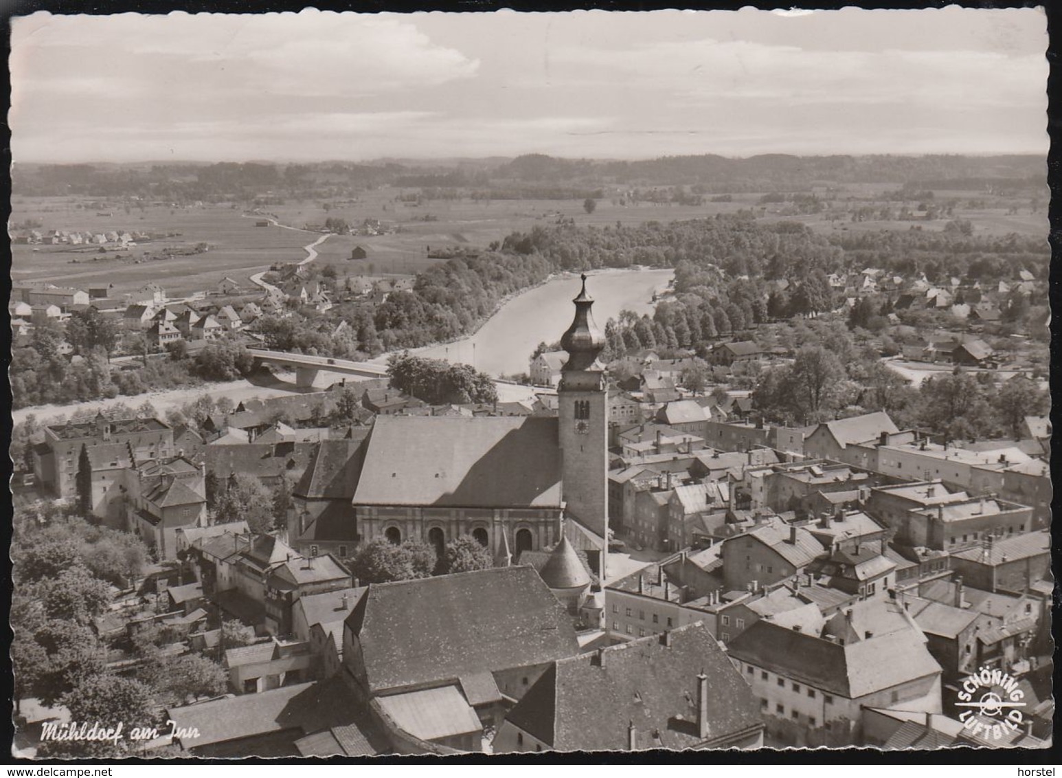 D-84453 Mühldorf Am Inn - Alte Ansicht - Schöning Luftbild - Aerial View - Mühldorf