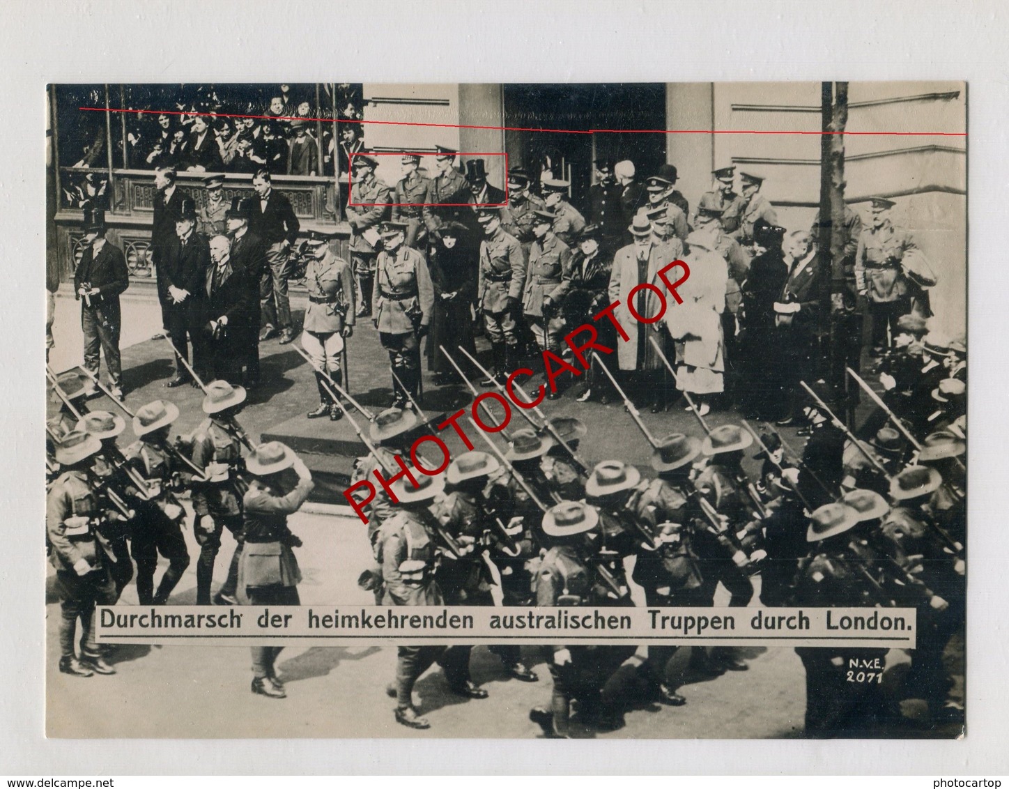 LONDON-Retour Troupes AUSTRALIENNES-Guerre 14-18-1WK-Grosse PHOTO Allemande-N.V.E. - Guerra 1914-18
