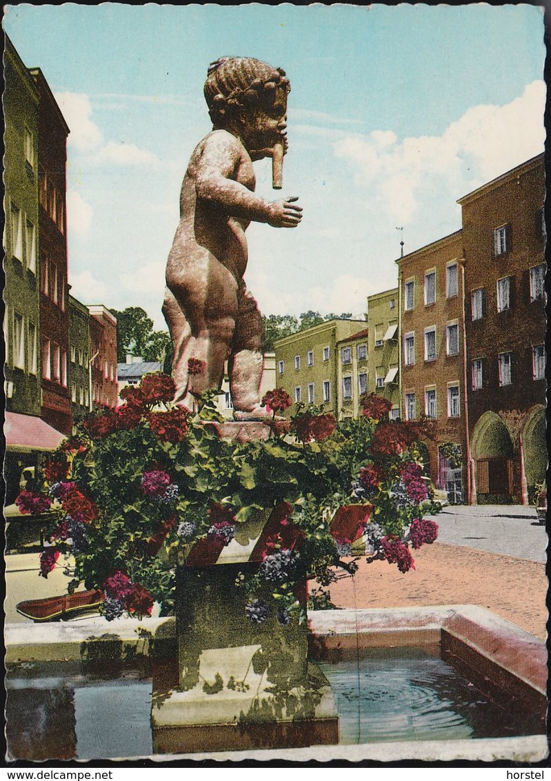 D-84453 Mühldorf Am Inn - Marktplatz Mit Brunnen - Muehldorf