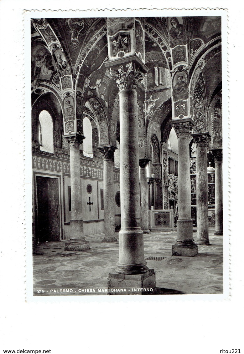 Cpm - PALERMO - CHIESA Martorana - Interno - 219 - Dessin Coquille - Palermo