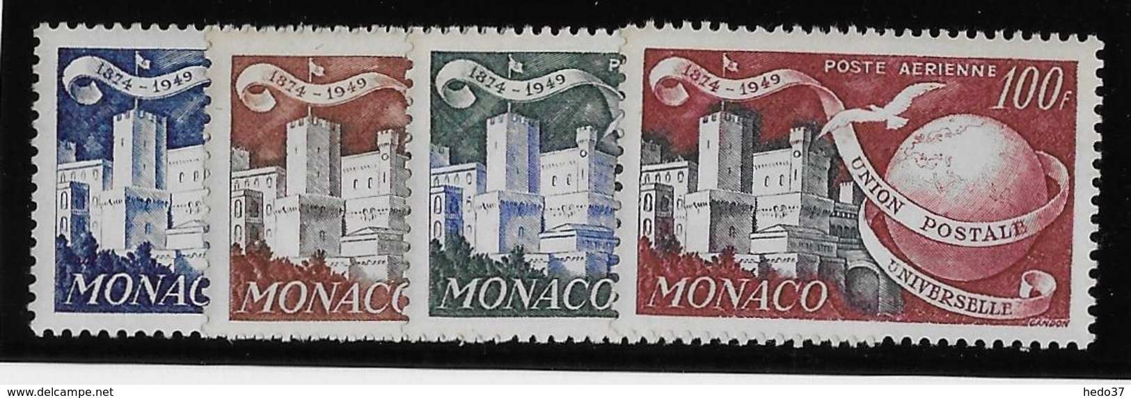 Monaco Poste Aérienne N°45/48 - Oiseaux - Neuf ** Sans Charnière - TB - Poste Aérienne