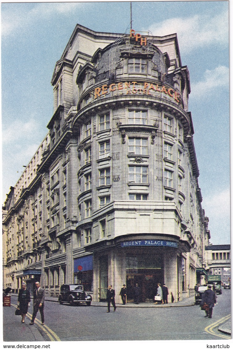 London:  AUSTIN FX2 TAXI  - Regent Palace Hotel, Piccadilly Circus - Toerisme