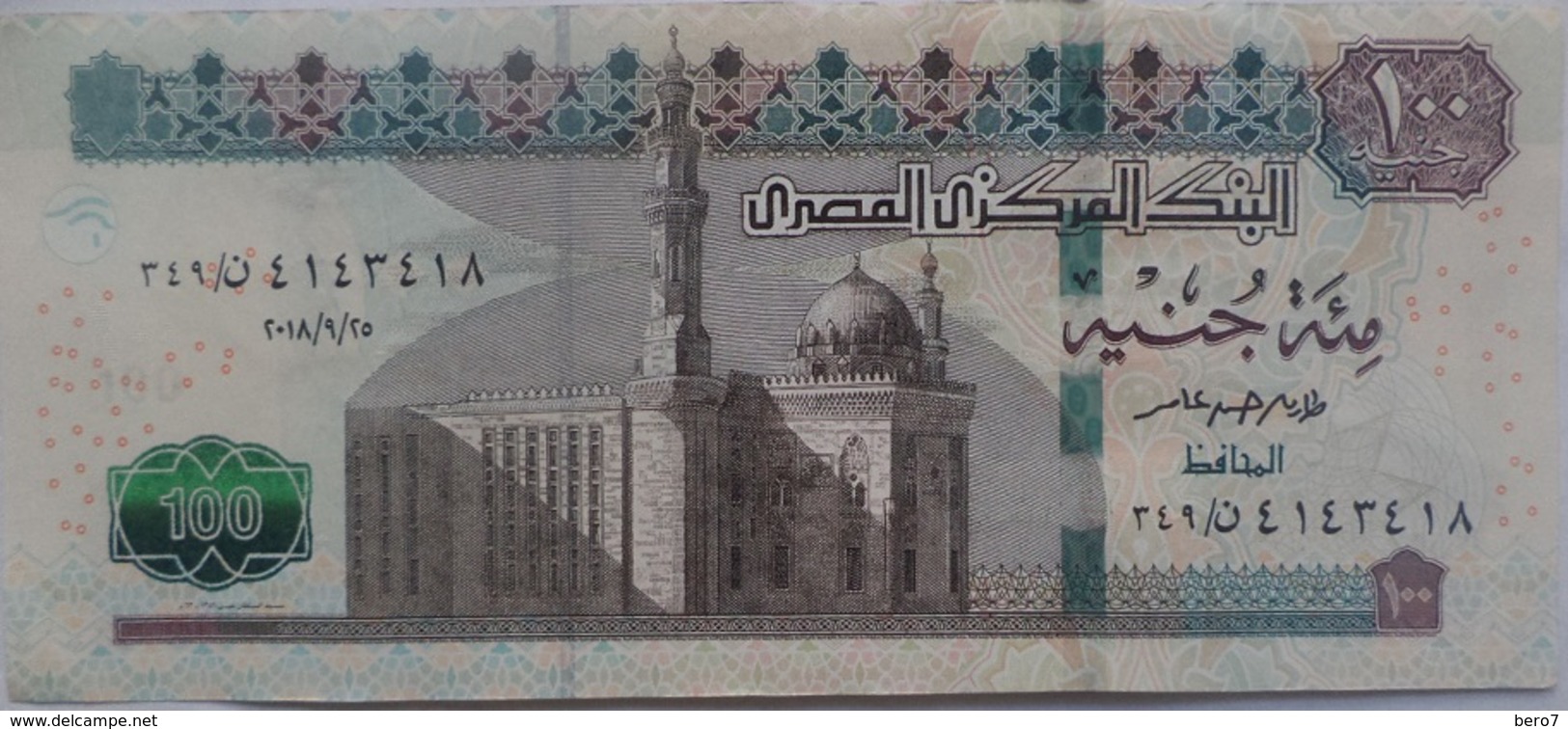 EGYPT - 100 POUND BANKNOTE - 2018-  Tarek Amer  About UNC - Egypt