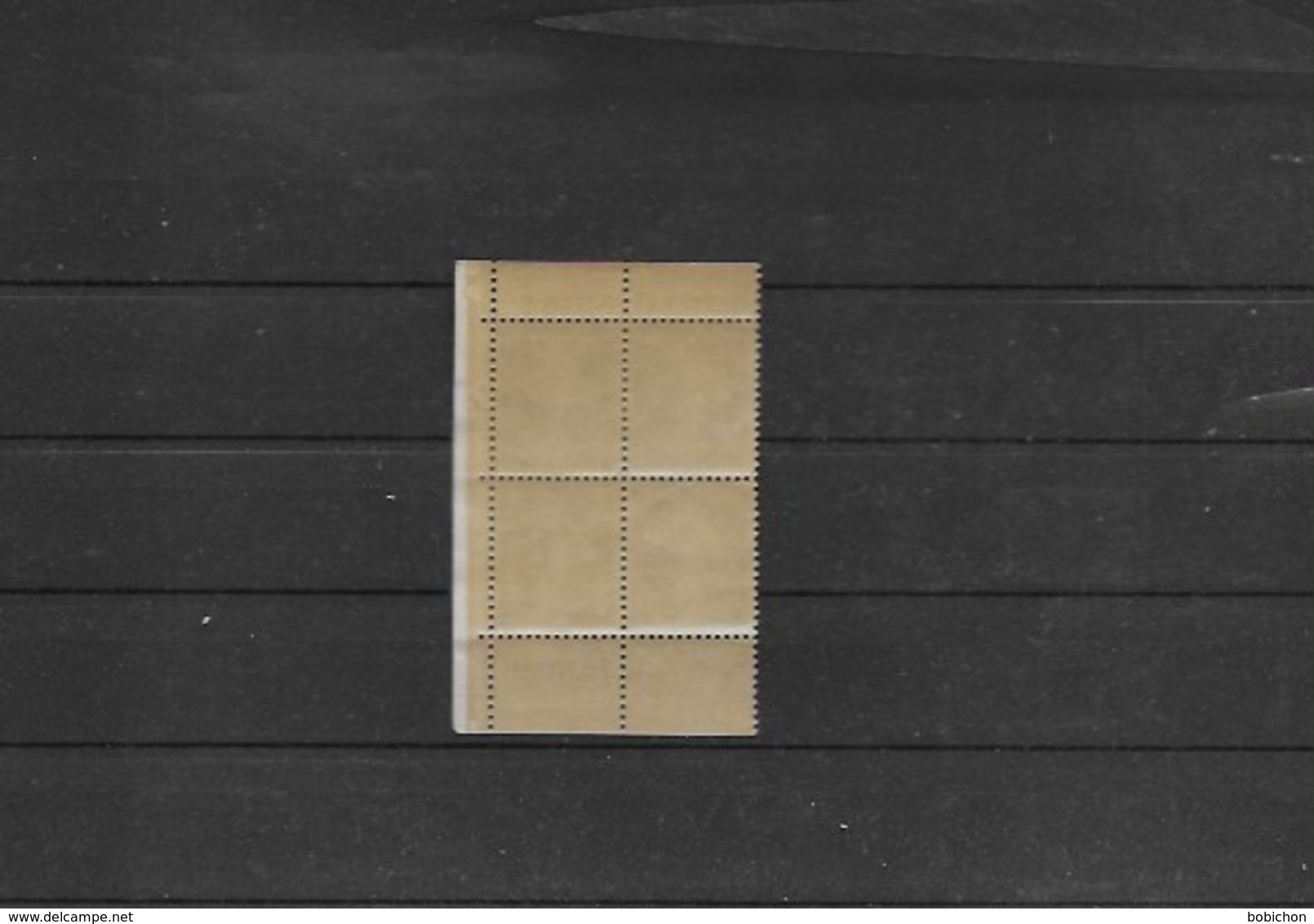 Bloc Neufs Xx De 4 Timbres Avec Bande Publicitaire Type Semeuse N° 193a - Other & Unclassified