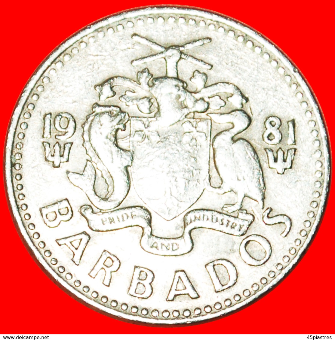 # GREAT BRITAIN (1973-2006): BARBADOS ★ 25 CENTS 1981! LOW START ★ NO RESERVE! - Barbados (Barbuda)