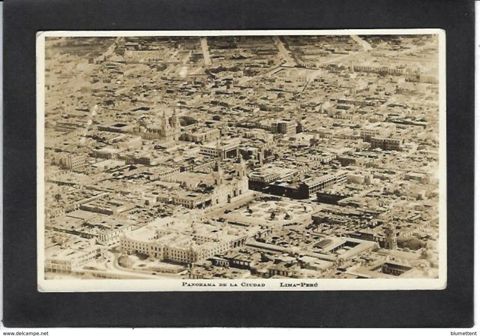 CPA Pérou Péru Non Circulé Carte Photo RPPC Lima Vue D'avion - Pérou