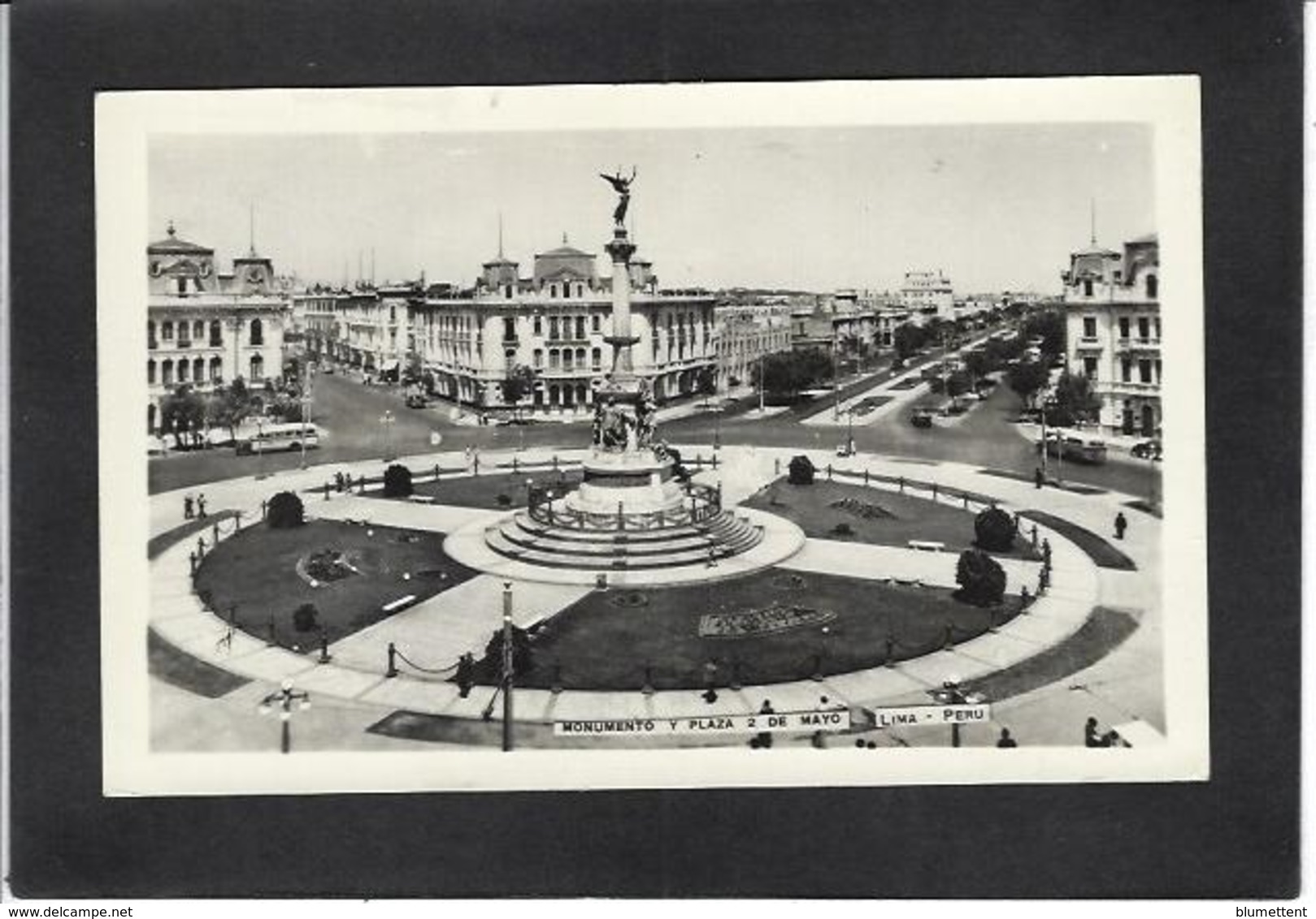 CPA Pérou Péru écrite Carte Photo RPPC Lima - Pérou