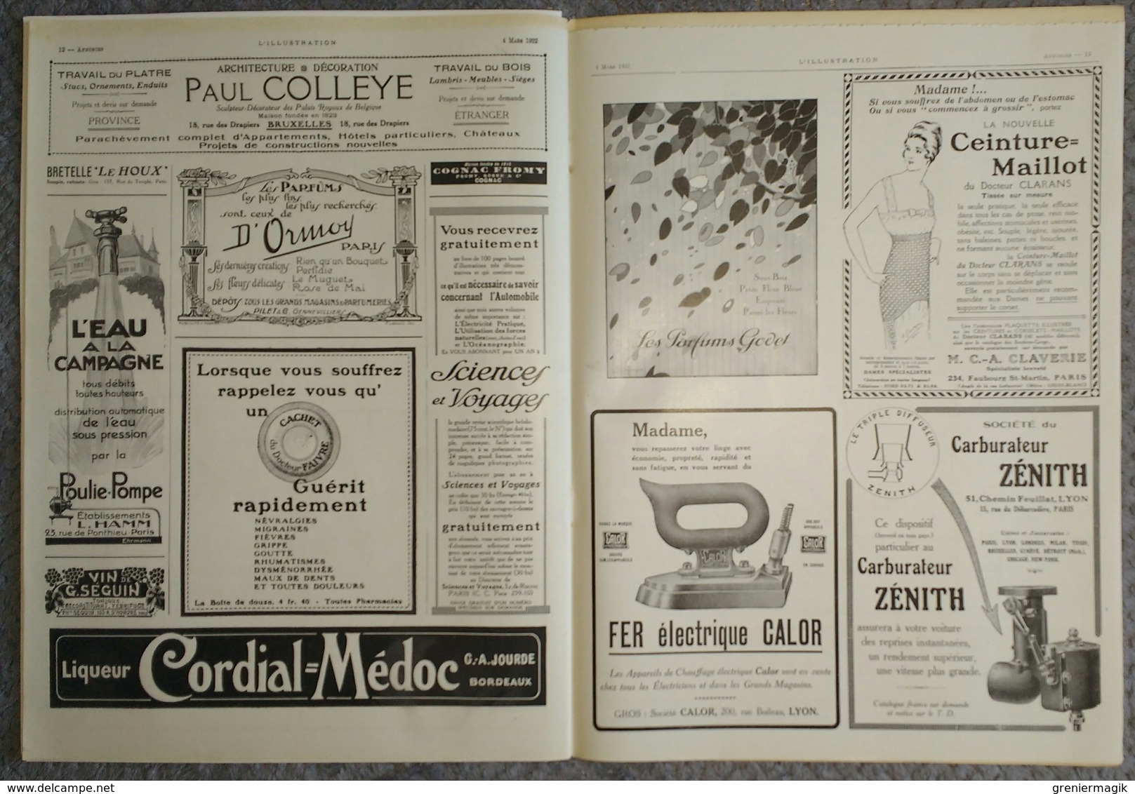 L'Illustration 4122 4 mars 1922 Rugby France-Angleterre/Exposition Arts décoratifs/Princesse Mary Lord Lascelles/Landru