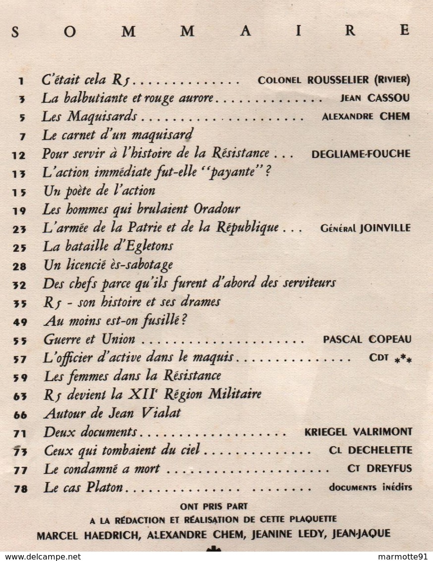 R5 AU COEUR DE LA FRANCE RESISTANCE MAQUIS REGION 5 LIBERATION FFI - 1939-45