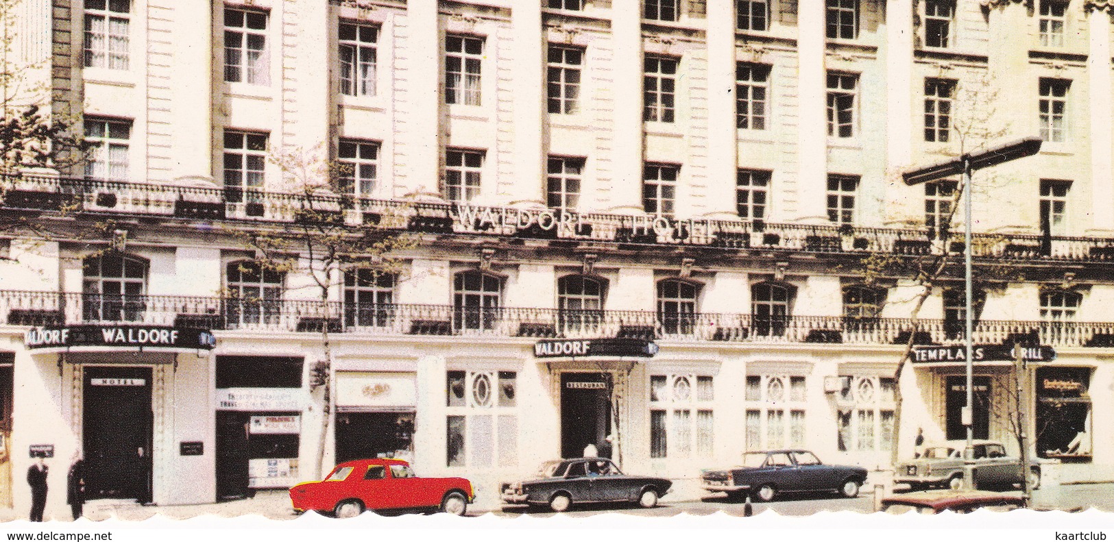 London: FORD CORSAIR, ZODIAC ZEPHYR MK3, HUMBER HAWK  - The Waldorf Hotel - Toerisme